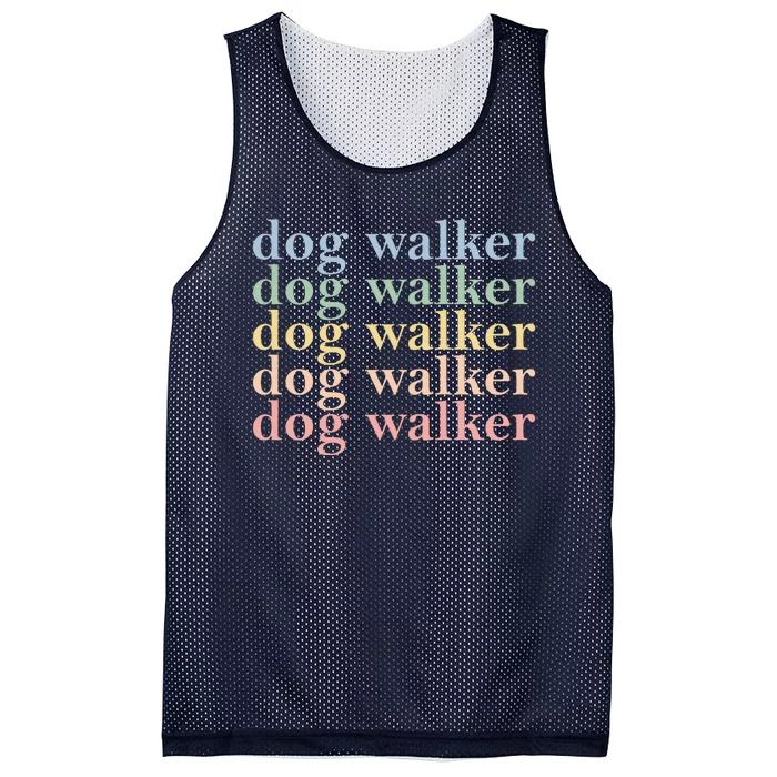 Dog Walker Retro Mesh Reversible Basketball Jersey Tank