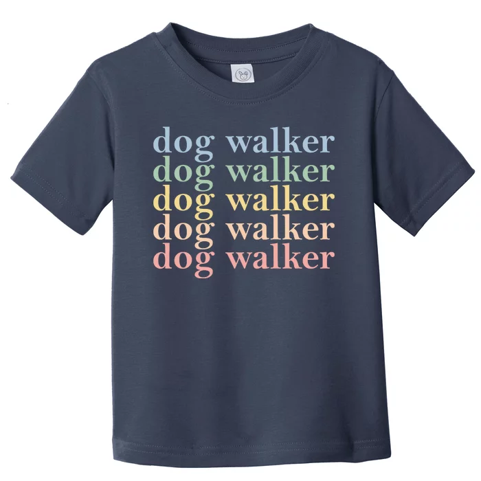 Dog Walker Retro Toddler T-Shirt