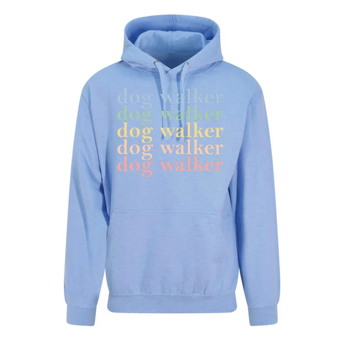 Dog Walker Retro Unisex Surf Hoodie