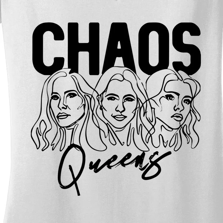 Devora Wilde Realm One Chaos Queens Women's V-Neck T-Shirt