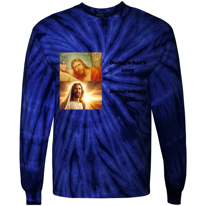 Doing WhatS Right Tie-Dye Long Sleeve Shirt