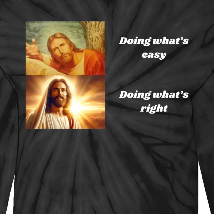 Doing WhatS Right Tie-Dye Long Sleeve Shirt