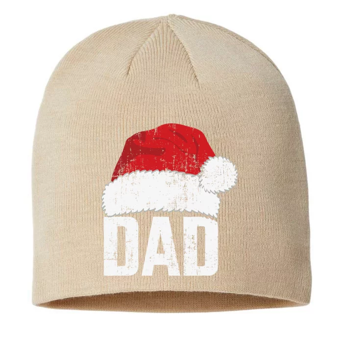 Dad With Santa Claus Hat Matching Family Christmas Pajama 8 1/2in Sustainable Knit Beanie