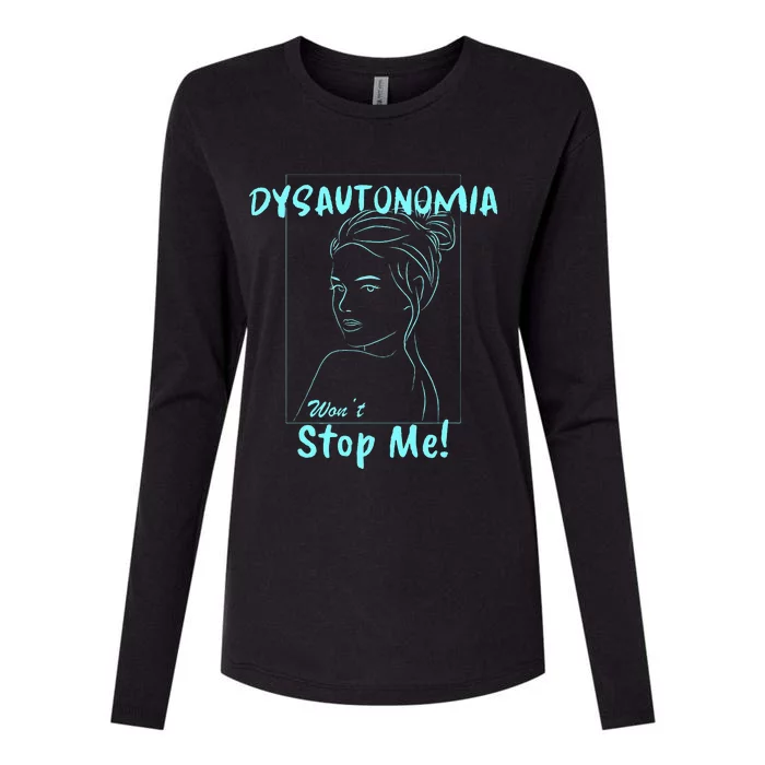 Dysautonomia Won't Stop Me! Womens Cotton Relaxed Long Sleeve T-Shirt