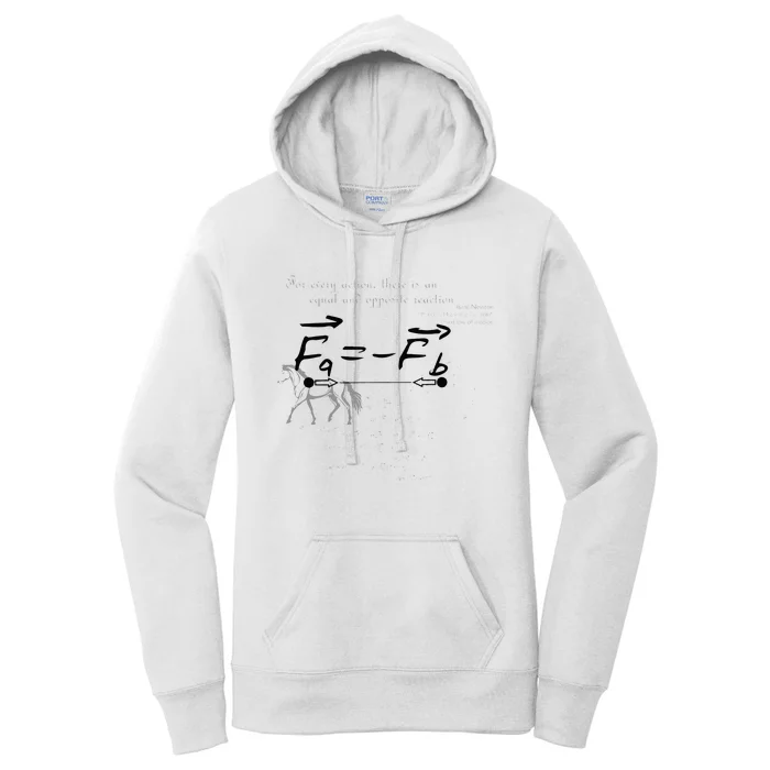 Design With Sir Isaac Newtons Third Law Women's Pullover Hoodie