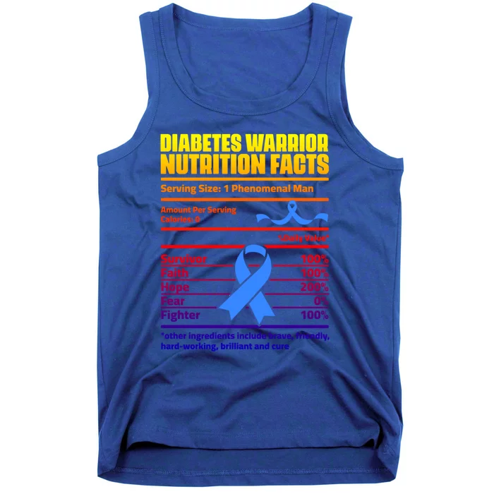 Diabetes Warrior Support Diabetic Diabetes Awareness Great Gift Tank Top