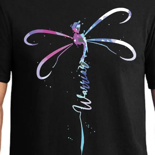 Dragonfly Warrior Semicolon Suicide Prevention Awareness Pajama Set