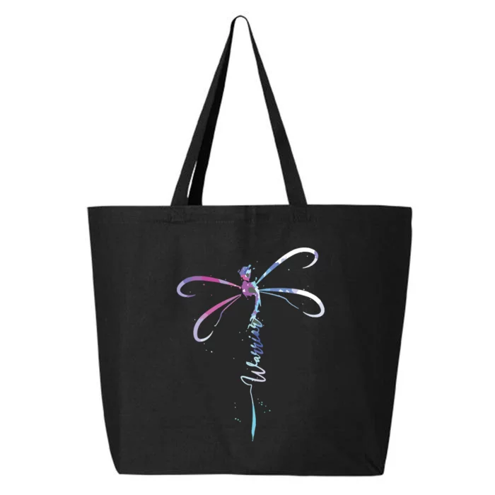 Dragonfly Warrior Semicolon Suicide Prevention Awareness 25L Jumbo Tote