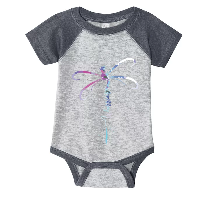 Dragonfly Warrior Semicolon Suicide Prevention Awareness Infant Baby Jersey Bodysuit