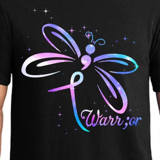 Dragonfly Warrior Suicide Prevention Awareness Pajama Set