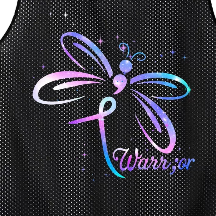 Dragonfly Warrior Suicide Prevention Awareness Mesh Reversible Basketball Jersey Tank