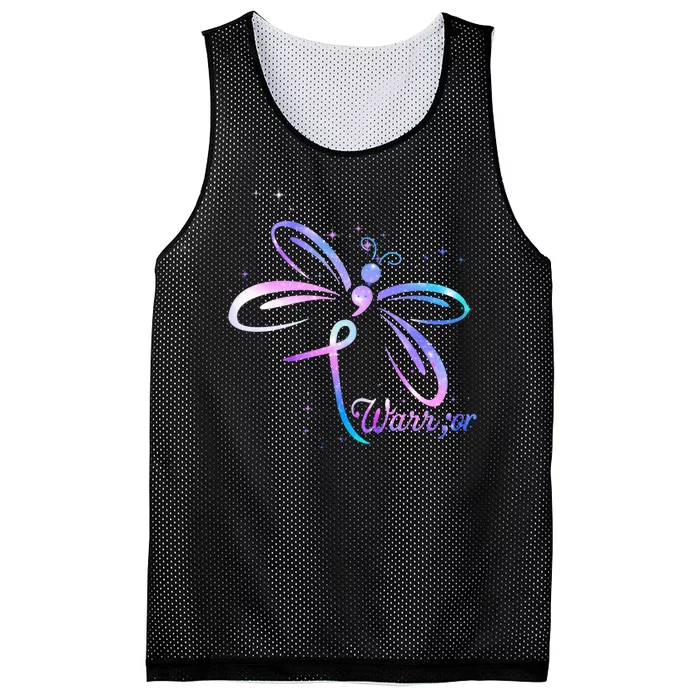 Dragonfly Warrior Suicide Prevention Awareness Mesh Reversible Basketball Jersey Tank