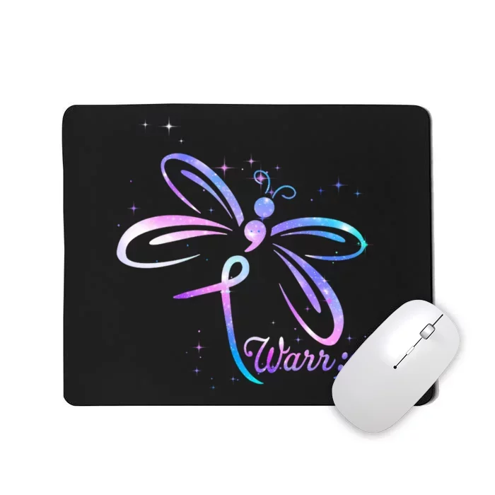 Dragonfly Warrior Suicide Prevention Awareness Mousepad