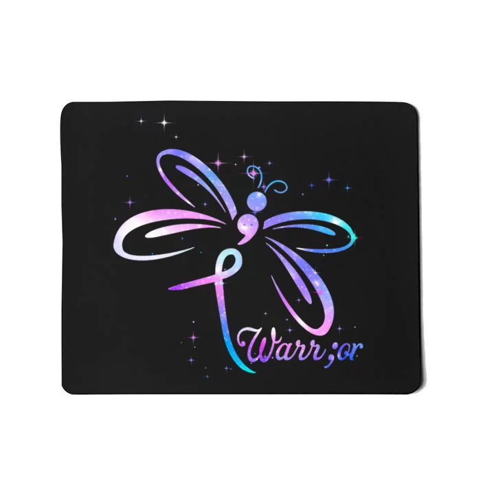 Dragonfly Warrior Suicide Prevention Awareness Mousepad