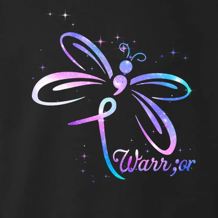 Dragonfly Warrior Suicide Prevention Awareness Toddler Hoodie