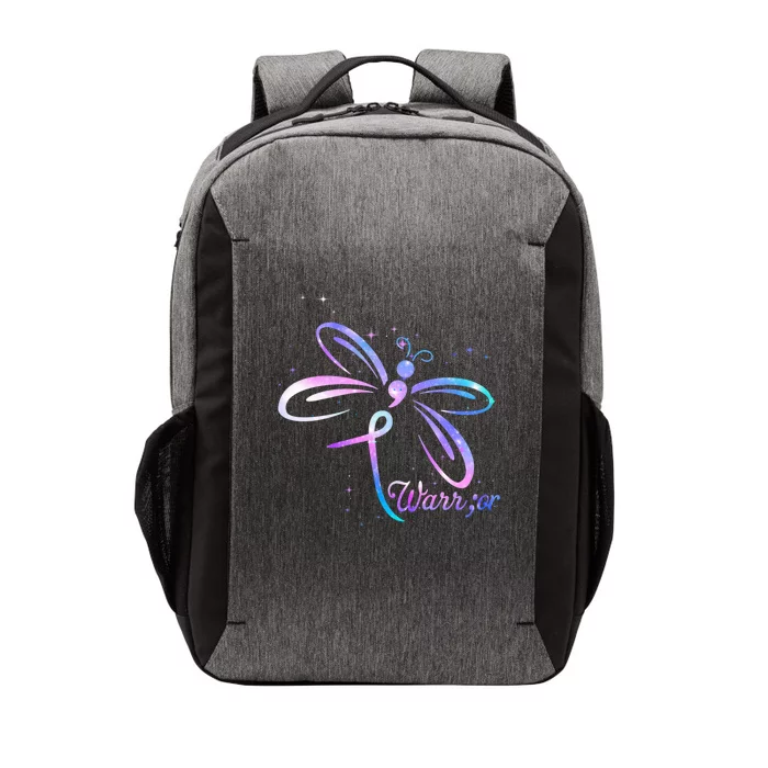 Dragonfly Warrior Suicide Prevention Awareness Vector Backpack