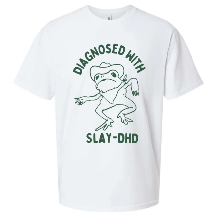 Diagnosed With Slay Dhd Sueded Cloud Jersey T-Shirt