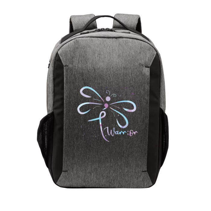 Dragonfly Warrior Semicolon Suicide Prevention Awareness Vector Backpack