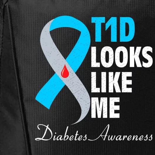 Diabetes Warrior T1D Looks Like Me Support City Backpack