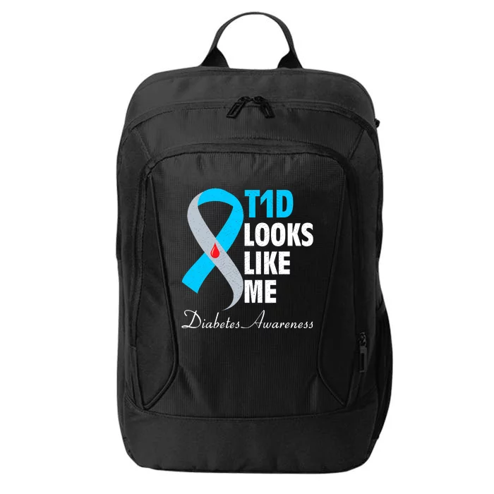 Diabetes Warrior T1D Looks Like Me Support City Backpack