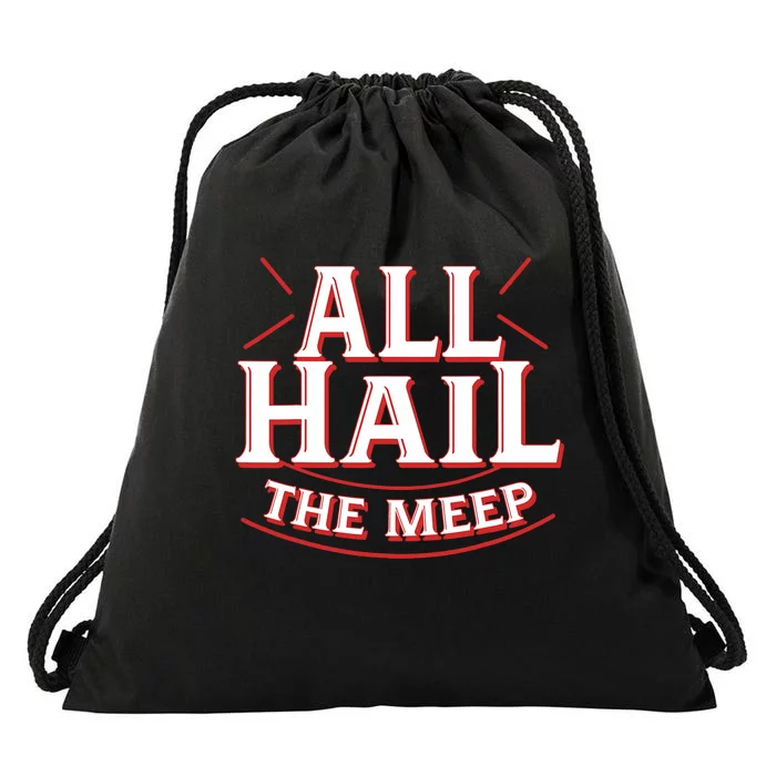 Doctor_ Who The Meep Funny All Hail The Meep Drawstring Bag