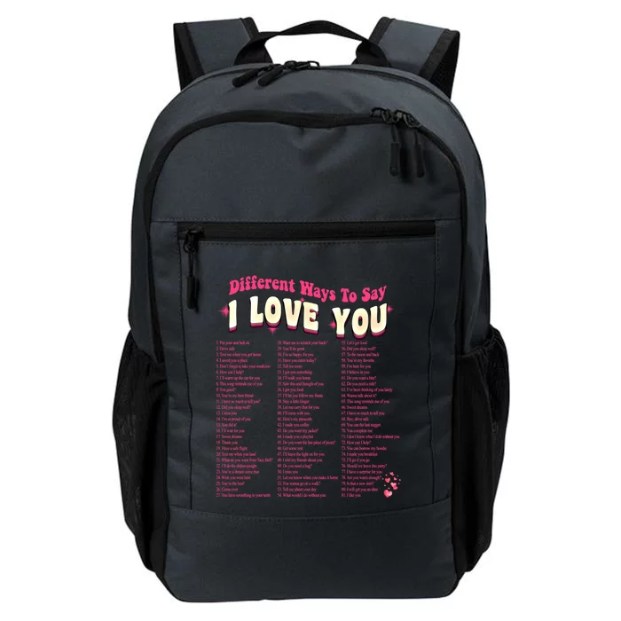 Different Ways To Saygifti Love You Retro Hippie Valentine Funny Gift Daily Commute Backpack