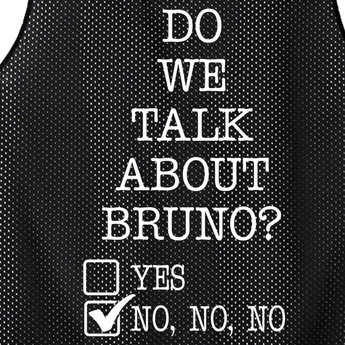 Do We Talk About Bruno Funny Mesh Reversible Basketball Jersey Tank