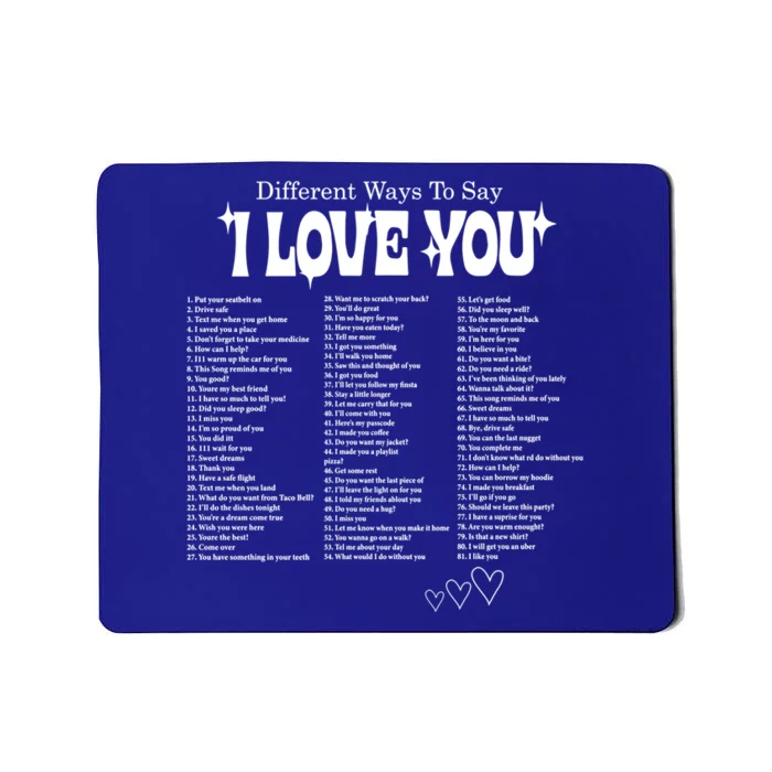 Different Ways To Saymeaningful Gifti Love You Retro Valentines Day Cool Gift Mousepad