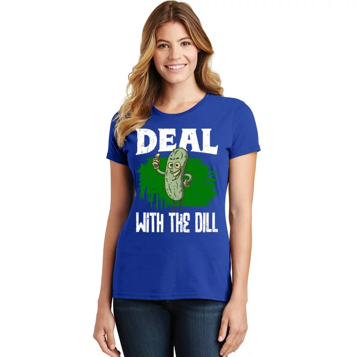 Deal With The Dill Lover Pickles Cute Gift Women's T-Shirt