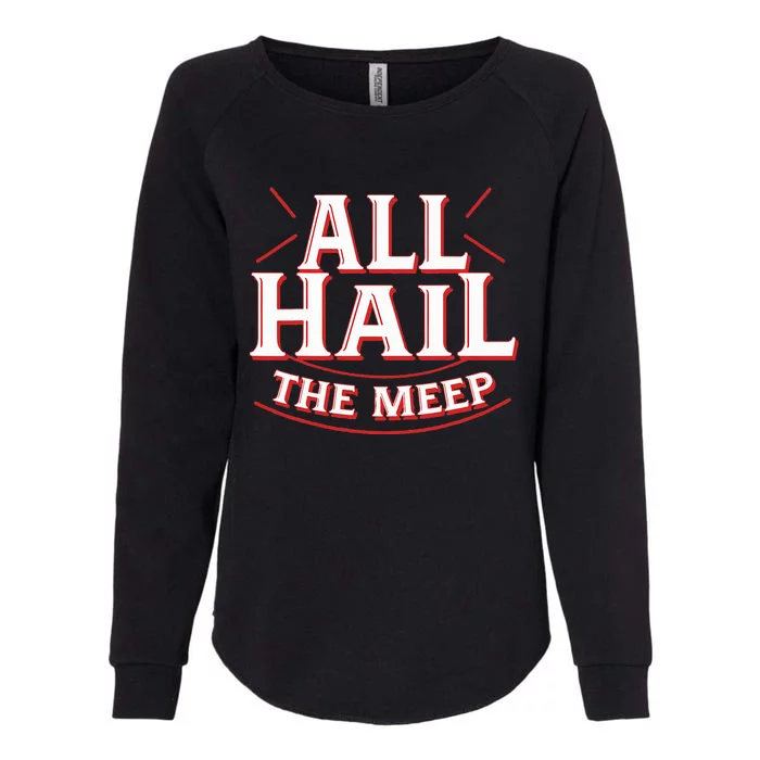 Doctor Who The Meep Funny All Hail The Meep Womens California Wash Sweatshirt