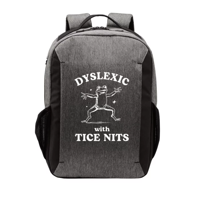 Dyslexic With Tice Nits Funny Dyslexia Vector Backpack