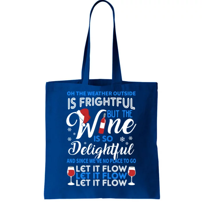 Delightful Wine Ugly Christmas Sweater For Or Gift Tote Bag