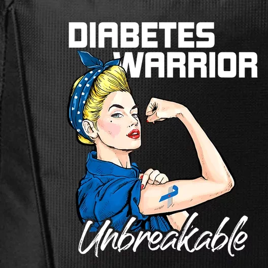 Diabetes Warrior Unbreakable Diabetes Awareness City Backpack