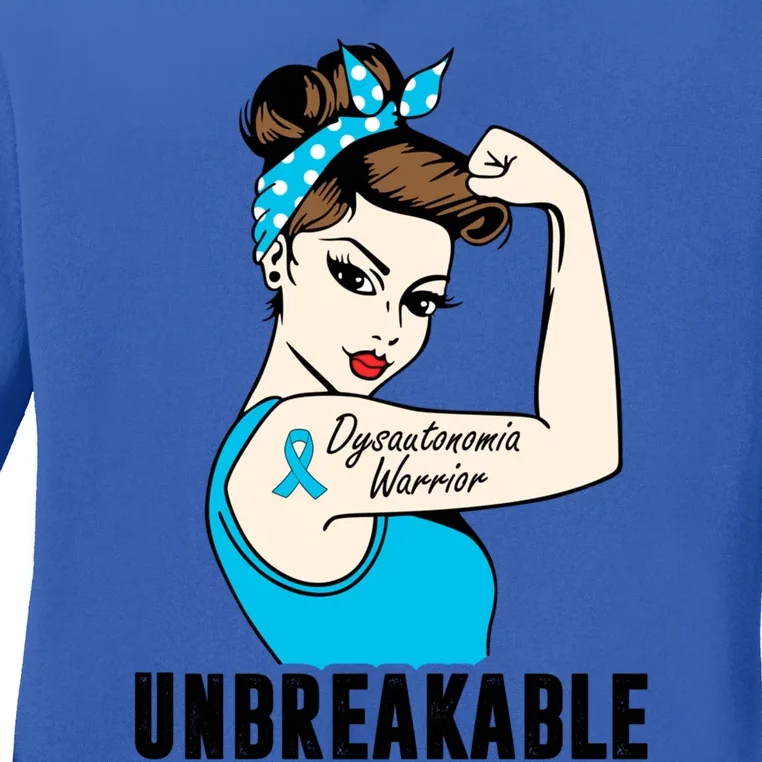 Dysautonomia Warrior Unbreakable Perfect Strong Gift Ladies Long Sleeve Shirt