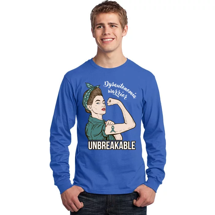 Dysautonomia Warrior Unbreakable Tee Awareness Gift Funny Gift Tall Long Sleeve T-Shirt