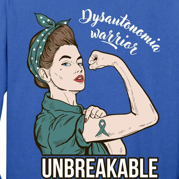 Dysautonomia Warrior Unbreakable Tee Awareness Gift Funny Gift Tall Long Sleeve T-Shirt