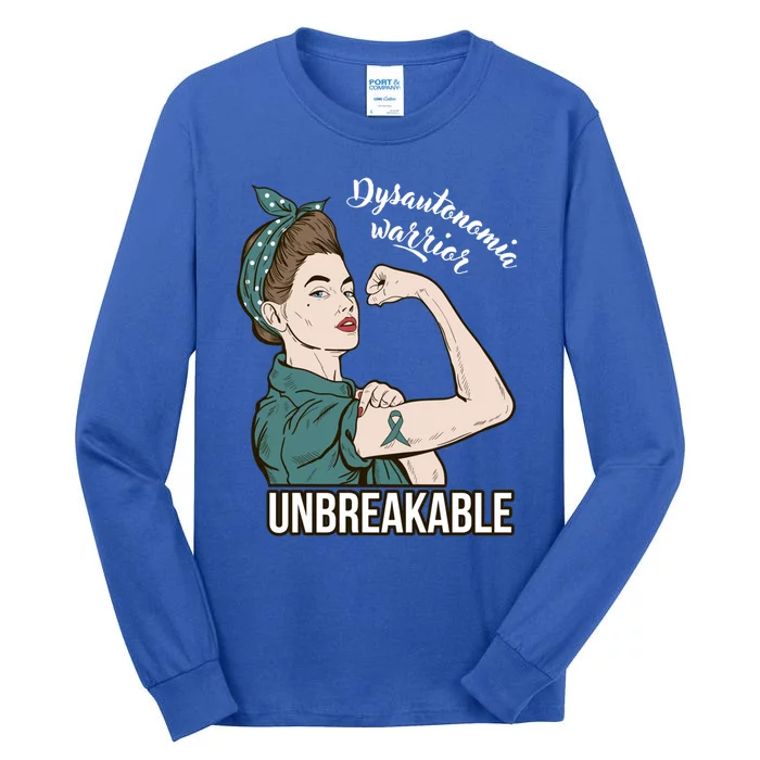 Dysautonomia Warrior Unbreakable Tee Awareness Gift Funny Gift Tall Long Sleeve T-Shirt