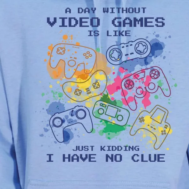 Day Without Video Games No Clue Unisex Surf Hoodie