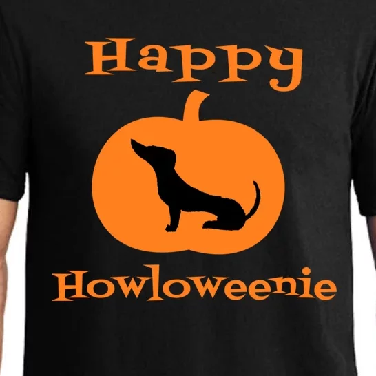 Dachshund Weenie Weiner Dog Lover Pumpkin Halloween Cute Gift Pajama Set