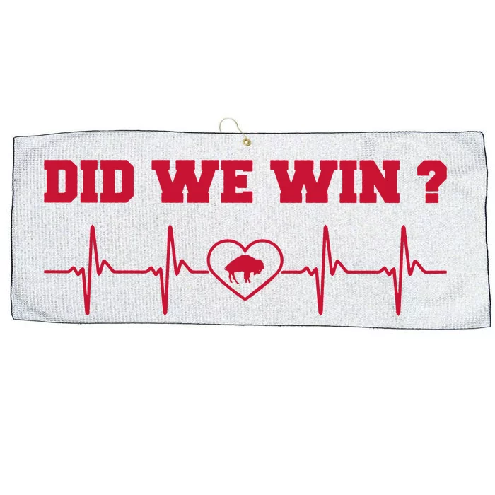 Did We Win Graphic Trending Tee Large Microfiber Waffle Golf Towel