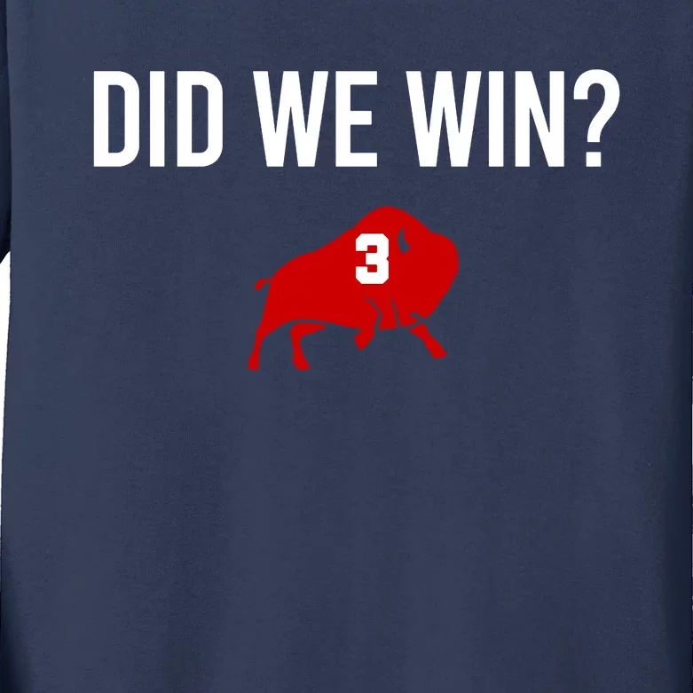 Did We Win Graphic Trending Tee Kids Long Sleeve Shirt