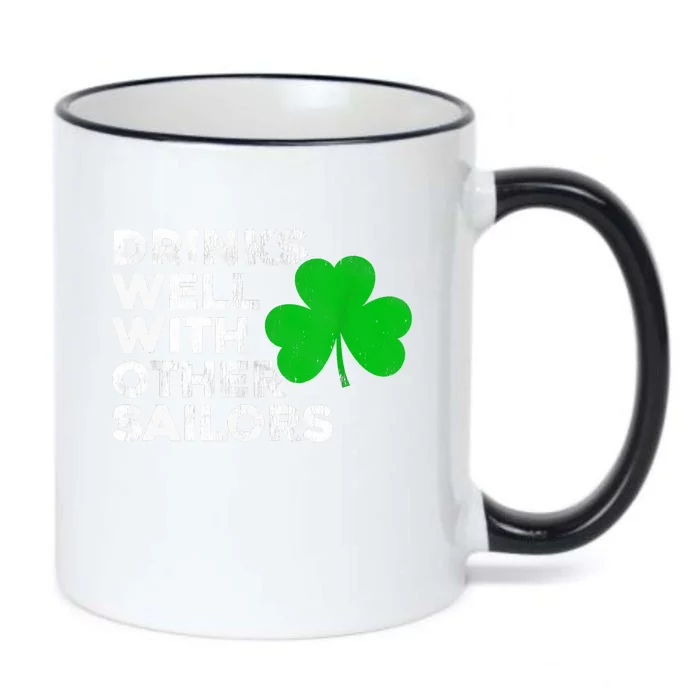 Drinks Well With Other Sailors Black Color Changing Mug