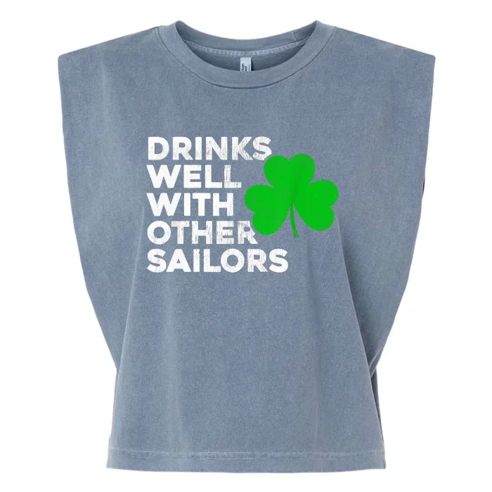 Drinks Well With Other Sailors Garment-Dyed Women's Muscle Tee