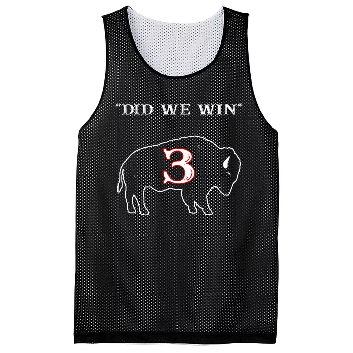 Did We Win 3 Buffalo Hamar Mesh Reversible Basketball Jersey Tank