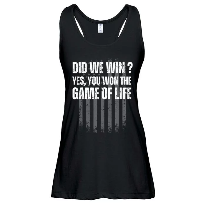 Did We Win Yes You Won The Game Of Life Ladies Essential Flowy Tank