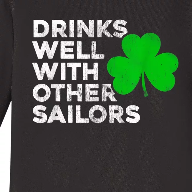 Drinks Well With Other Sailors Baby Long Sleeve Bodysuit