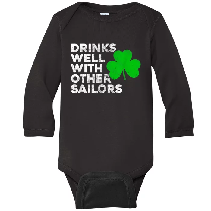 Drinks Well With Other Sailors Baby Long Sleeve Bodysuit