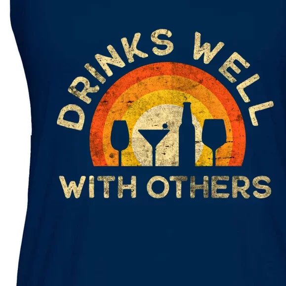 Drinks Well With Others Gift Ladies Essential Flowy Tank