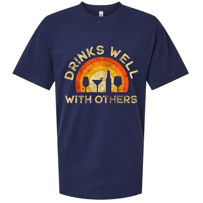 Drinks Well With Others Gift Sueded Cloud Jersey T-Shirt