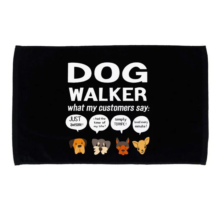 Dog Walker What My Customers Say Dog Lovers Pet Care Microfiber Hand Towel